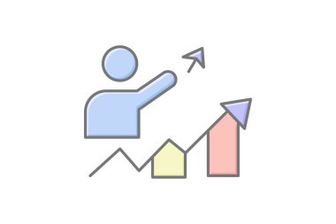 Şirket Başarı, vektör, piksel mükemmel, illüstratör dosyası