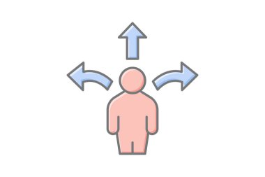 Kariyer Planlama, vektör, piksel mükemmel, illüstratör dosyası