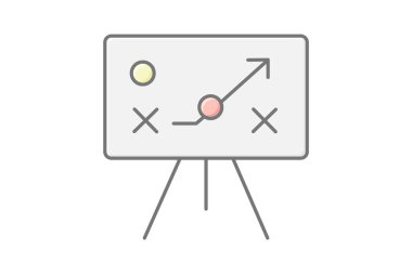 Office Whiteboard, vektör, piksel mükemmel, illüstratör dosyası