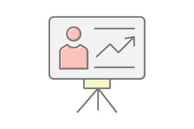 Çalışma Sunumu, vektör, piksel mükemmel, illüstratör dosyası