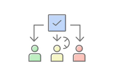 Şirket Planlama, vektör, piksel mükemmel, illüstratör dosyası