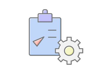 Profesyonel Planlama, vektör, piksel mükemmel, illüstratör dosyası