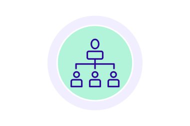 Şirket Hiyerarşisi, vektör, piksel mükemmel, illüstratör dosyası