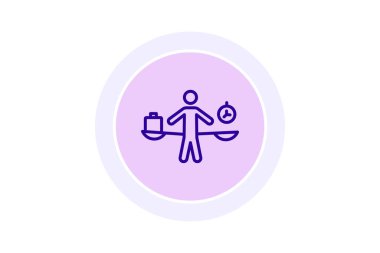 İş-yaşam Dengesi, vektör, piksel mükemmel, illüstratör dosyası