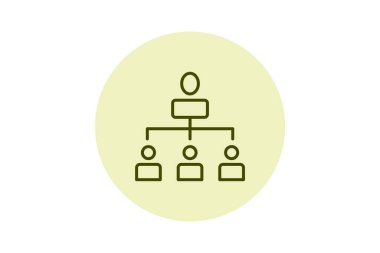 Şirket Hiyerarşisi, vektör, piksel mükemmel, illüstratör dosyası