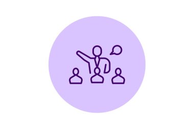 Kurumsal koçluk, vektör, piksel mükemmel, illüstratör dosyası