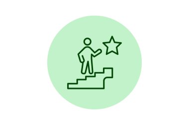 Kariyer Başarı, vektör, piksel mükemmel, illüstratör dosyası