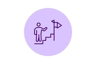 Şirket Başarı Yolu, vektör, piksel mükemmel, illüstratör dosyası