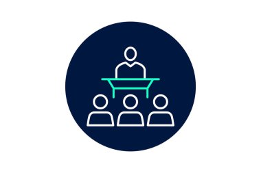 Şirket Konferansı, vektör, piksel mükemmel, illüstratör dosyası