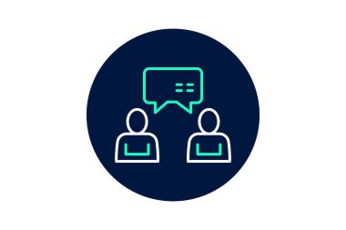 Ofis Sohbeti, vektör, piksel mükemmel, illüstratör dosyası