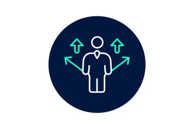 Liderlik becerileri, vektör, piksel mükemmel, illüstratör dosyası