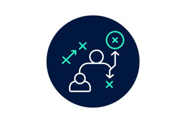 Şirket stratejisi, vektör, piksel mükemmel, illüstratör dosyası