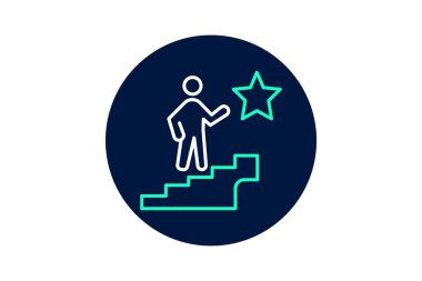 Kariyer Başarı, vektör, piksel mükemmel, illüstratör dosyası