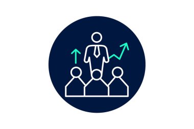 İş Liderliği, vektör, piksel mükemmel, illüstratör dosyası