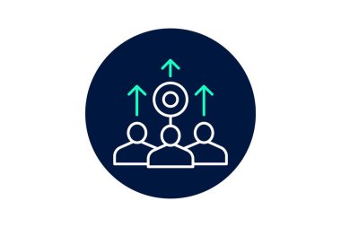 Şirket Hedefleri, vektör, piksel mükemmel, illüstratör dosyası