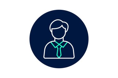 Profesyonel Yönetici, vektör, piksel mükemmel, illüstratör dosyası