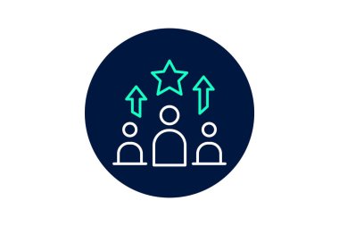 Şirket Performans, vektör, piksel mükemmel, illüstratör dosyası