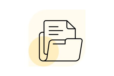 Ofis dosyaları, vektör, piksel mükemmel, illüstratör dosyası