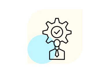 Çalışan Performans, vektör, piksel mükemmel, illüstratör dosyası