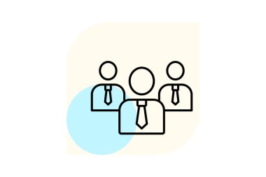 Şirket Personeli, vektör, piksel mükemmel, illüstratör dosyası