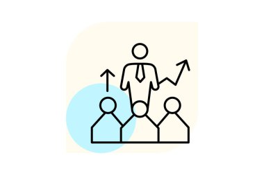 İş Liderliği, vektör, piksel mükemmel, illüstratör dosyası