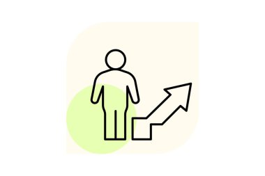 Çalışan Büyümesi, vektör, piksel mükemmel, illüstratör dosyası