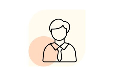 Profesyonel Yönetici, vektör, piksel mükemmel, illüstratör dosyası