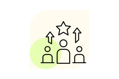 Şirket Performans, vektör, piksel mükemmel, illüstratör dosyası