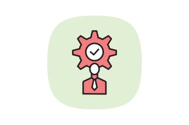 Çalışan Performans, vektör, piksel mükemmel, illüstratör dosyası