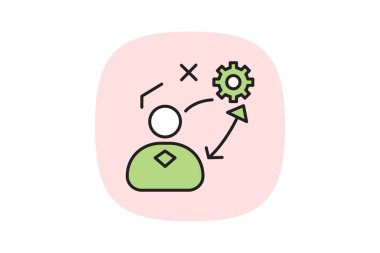 Stratejik Planlama, vektör, piksel mükemmel, illüstratör dosyası