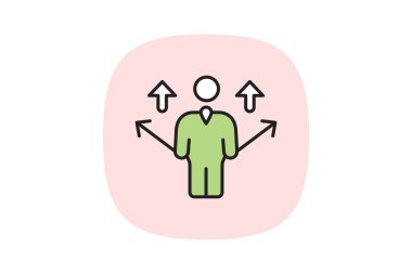 Liderlik becerileri, vektör, piksel mükemmel, illüstratör dosyası