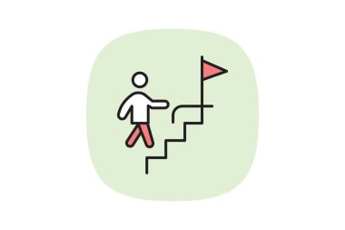 Başarı Yolu, vektör, piksel mükemmel, illüstratör dosyası