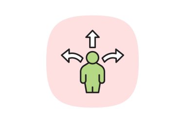 Kariyer Planlama, vektör, piksel mükemmel, illüstratör dosyası