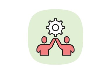 Şirket takım çalışması, vektör, piksel mükemmel, illüstratör dosyası