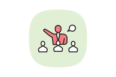 Kurumsal koçluk, vektör, piksel mükemmel, illüstratör dosyası