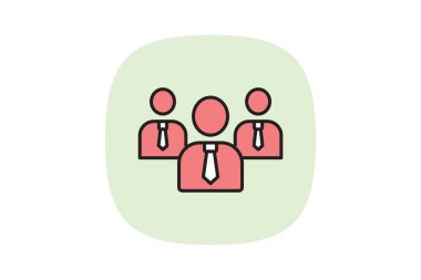 Şirket Personeli, vektör, piksel mükemmel, illüstratör dosyası