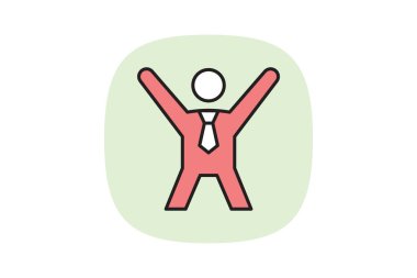 Ofis Başarı, vektör, piksel mükemmel, illüstratör dosyası