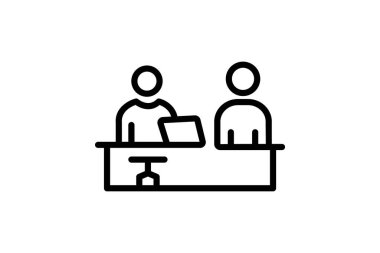 Fair Workplace Simgesi, vektör, piksel mükemmel, illüstratör dosyası