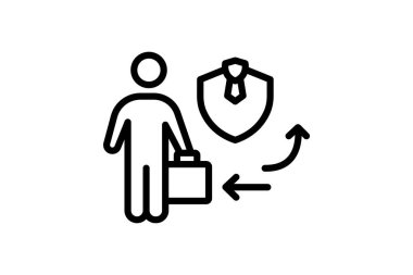 İş yükümlülüğü, vektör, piksel mükemmel, illüstratör dosyası