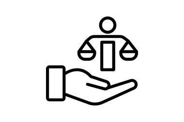 Yasal Haklar Koruma, vektör, piksel mükemmel, illüstratör dosyası