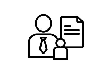 İş Disiplin Simgesi, vektör, piksel mükemmel, illüstratör dosyası