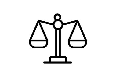 Adil Adalet Simgesi, vektör, piksel mükemmel, illüstratör dosyası