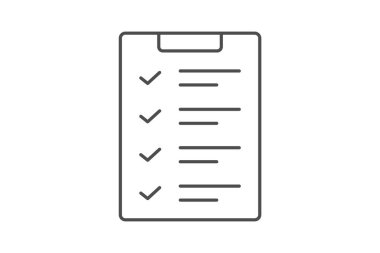 Uyum Kontrol Listesi, vektör, piksel mükemmel, illüstratör dosyası