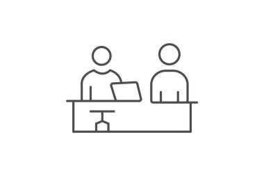 Fair Workplace Simgesi, vektör, piksel mükemmel, illüstratör dosyası