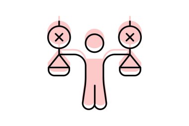 Etik Karar, vektör, piksel mükemmel, illüstratör dosyası