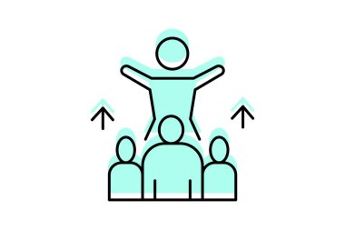 Etik Liderlik, vektör, piksel mükemmel, illüstratör dosyası