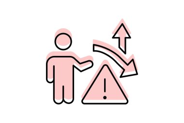 İş Riski Değerlendirmesi, vektör, piksel mükemmel, illüstratör dosyası