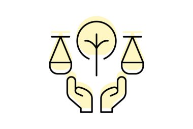 Sürdürülebilir İş Hukuku, vektör, piksel mükemmel, illüstratör dosyası