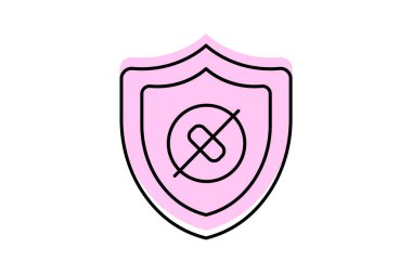 Dolandırıcılık Karşıtı Kalkan, vektör, piksel mükemmel, illüstratör dosyası