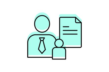 İş Disiplin Simgesi, vektör, piksel mükemmel, illüstratör dosyası